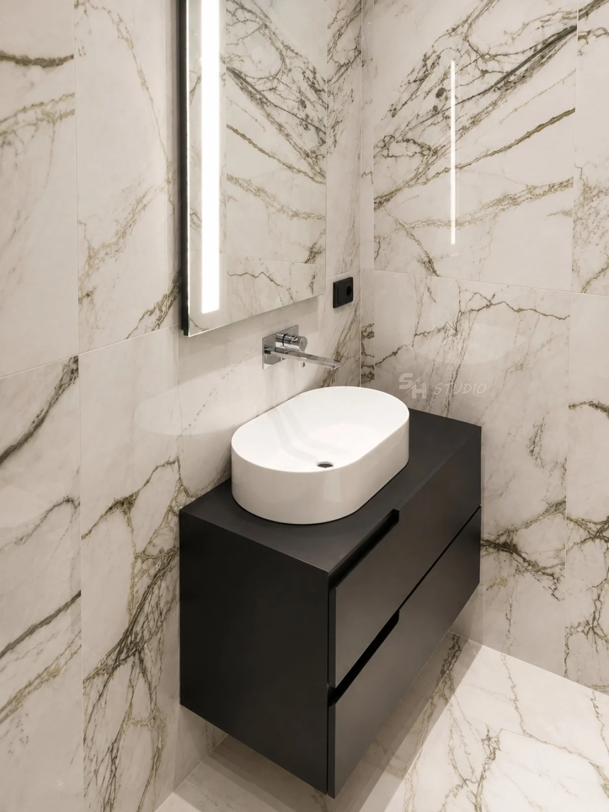 KDIA — wall-mounted bathroom vanity with two drawers